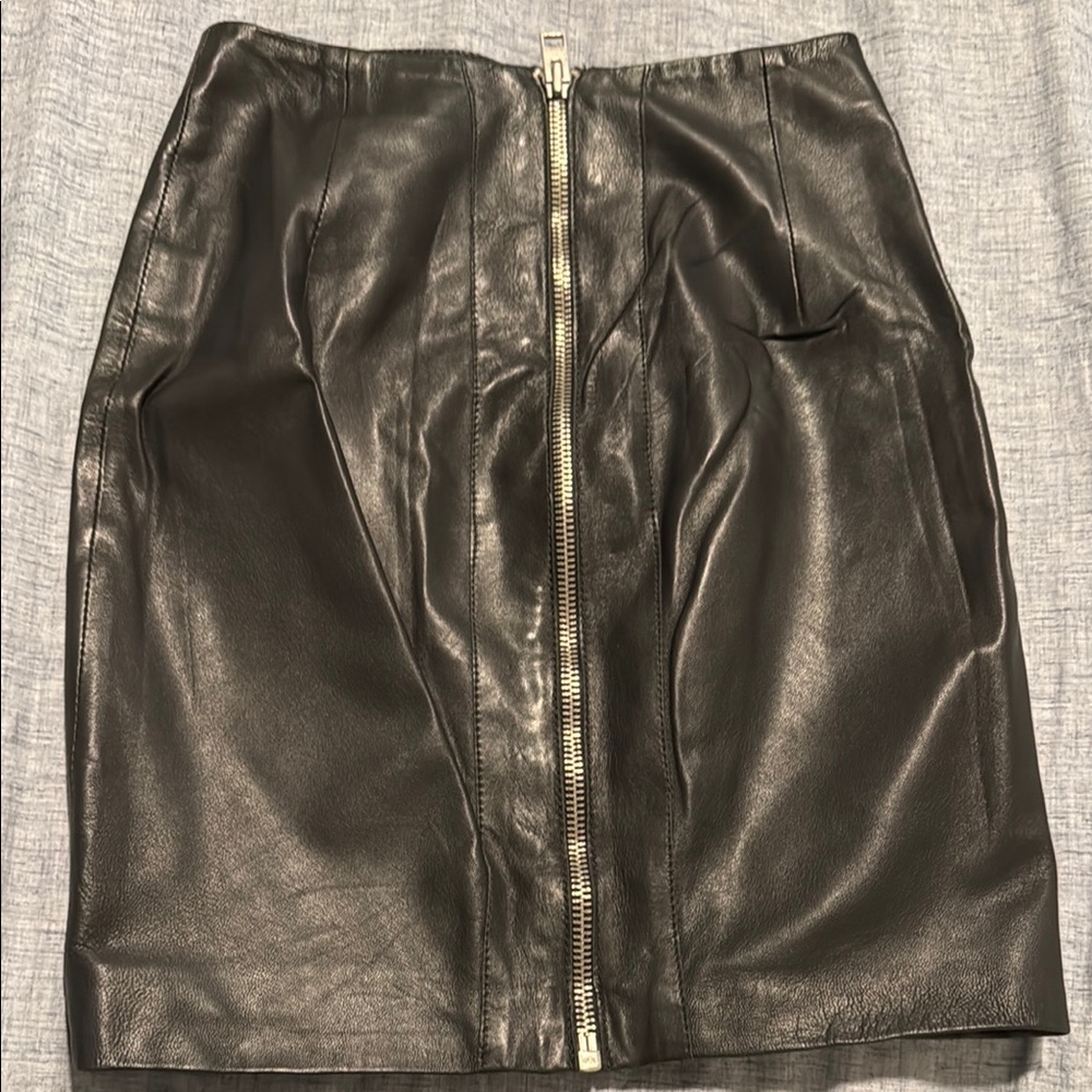 Black Leather Skirt